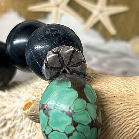 🖤Vtg Turquoise Sterling Silver bracelet - Picture 6 of 14